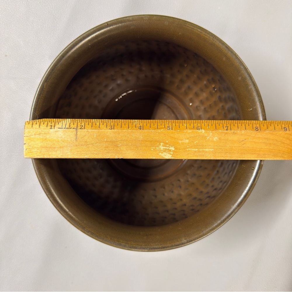 Smith and Hawken Hammered Brass Planter Bowl - Picture 7 of 8